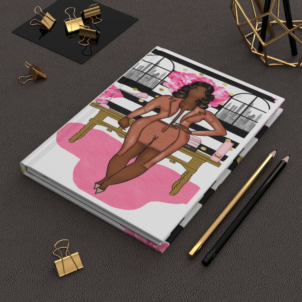 Image of "Pink Poise" Hardcover Lined Journal Notebook Diary