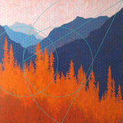 Image of Canvas Giclee Print "Mountain Sanctum"
