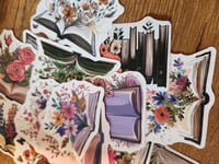 Image 3 of Floral Book Illustration Sticker Pack (15 Piece)