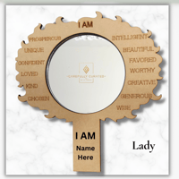 Image 3 of Custom Positive Affirmation Mirror