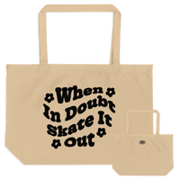 Skate It Out Large Tote - Beige