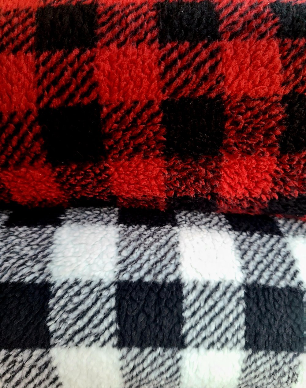 Image of Plaid sherpa