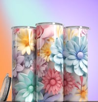 Pink Flowers 20 oz Tumbler