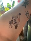 "Feral Flash" Temporary Tattoos