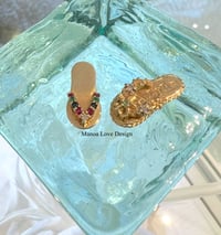 Image 1 of 14k solid gold Hawaiian slipper pendant
