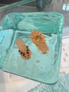 14k solid gold Hawaiian slipper pendant