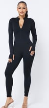 Black Catsuit With Zipper