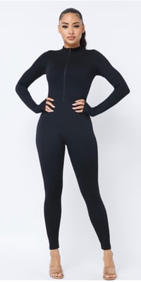 Image 2 of Black Catsuit With Zipper