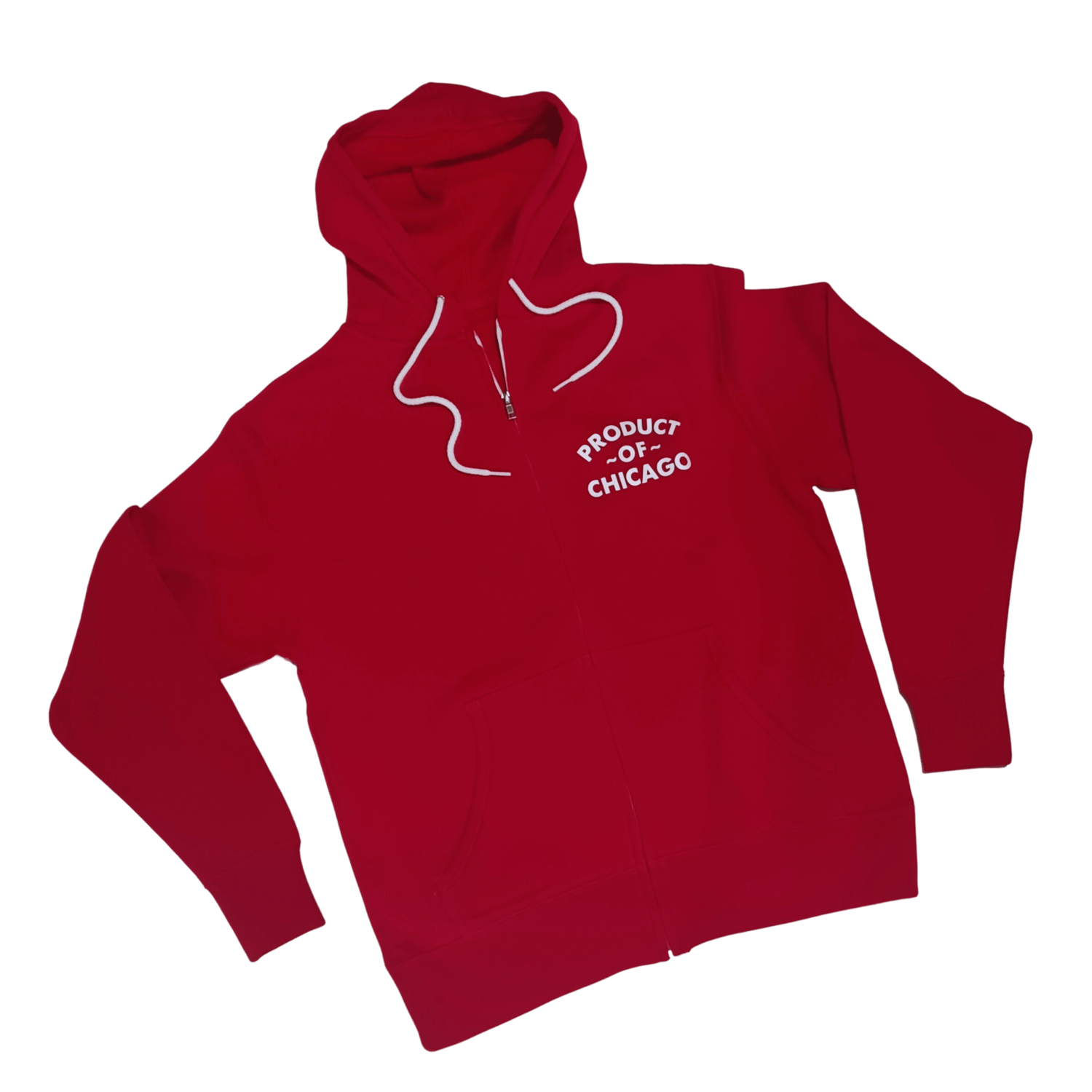 Image of RED ZIP HOODIE