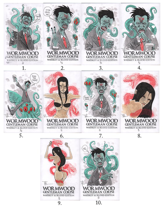 Image of WORMWOOD: WHISKEY & BLOOD ORIGINAL ART EDITION OF 10