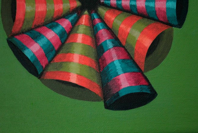 Party, acrylic painting on canvas