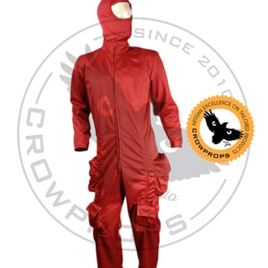 Image of Vonreg Full Combo (All Soft Parts) Shinny Red Flightsuit - STANDARD SIZES and TAILORED,  you choose.