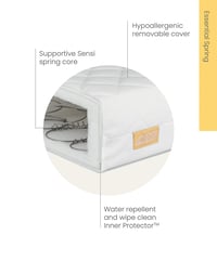 Image 2 of Essential Spring Cotbed Mattress - By Mamas & Papas