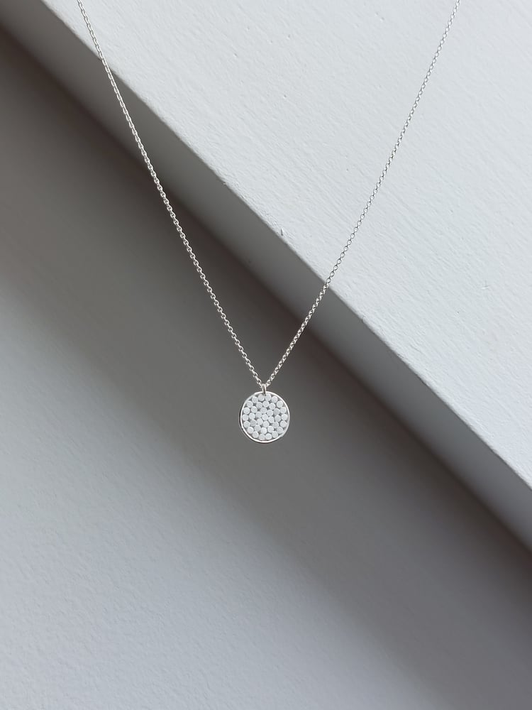 Image of Micro Millefleur Disc Pendant 