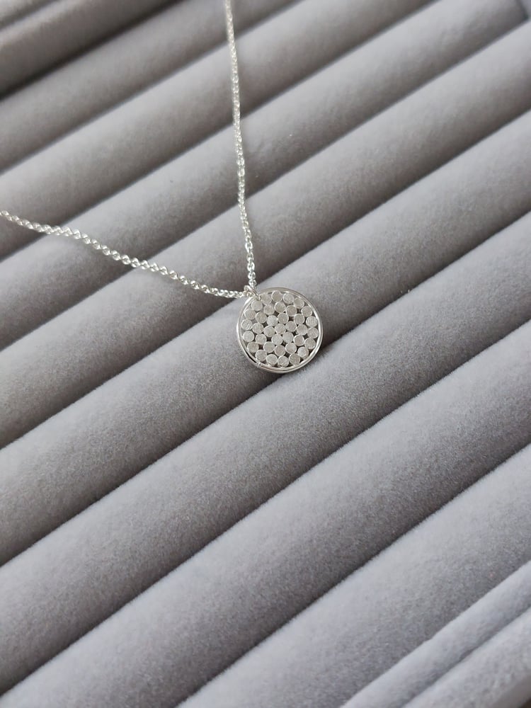 Image of Micro Millefleur Disc Pendant 