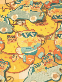 Image 1 of Embroidered Kitty Charms