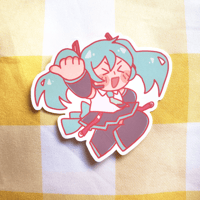 Image 2 of Miku Vinyl Sticker