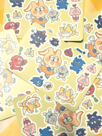 Image 1 of Sonic Chao Vinyl Sticker Sheet