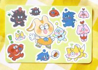 Image 2 of Sonic Chao Vinyl Sticker Sheet