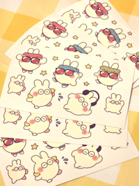 Image 1 of Dance Rush Mottie Clear Sticker Sheet