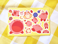 Image 2 of Kirby Vinyl Sticker Sheet