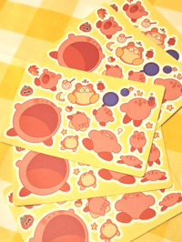 Image 1 of Kirby Vinyl Sticker Sheet