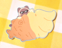 Image 2 of Taiyaki Cat Vinyl Sticker