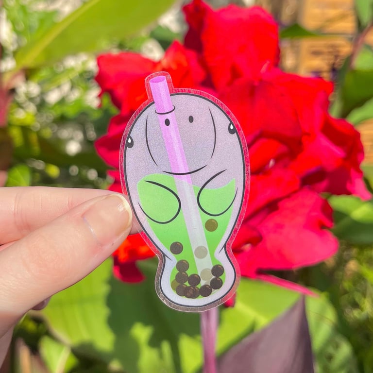 Matcha Boba Sticker
