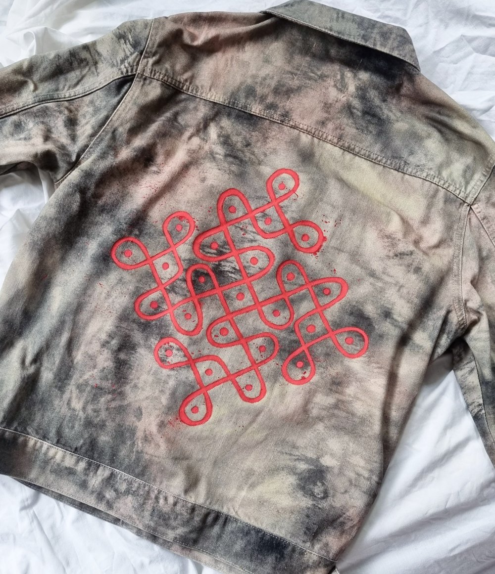 Kolam Splatter - Denim Jacket