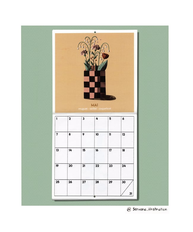 Calendrier mural perpétuel 