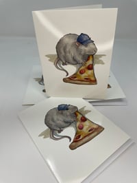 Image 1 of NYC Pizza Rat Note Card