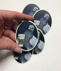 Image 1 of Coffee Pigeon - Sticker