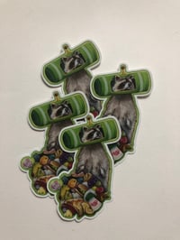 Image 1 of Katamari Trash Panda Sticker