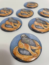 Image 1 of Magnet - Pretzel Pigeon