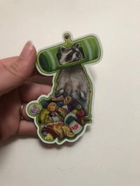 Image 2 of Katamari Trash Panda Sticker