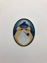 Image 2 of Sea Cat Sticker - Captain Ginger Beard