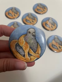 Image 2 of Magnet - Pretzel Pigeon