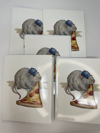 Image 2 of NYC Pizza Rat Note Card