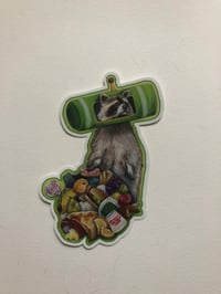 Image 3 of Katamari Trash Panda Sticker