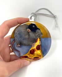 Image 3 of NYC Pizza Rat Holiday Ornament