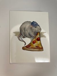 Image 3 of NYC Pizza Rat Note Card