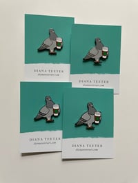 Image 4 of Coffee Pigeon Enamel Pin