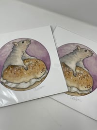 Image 2 of NYC Animals - Bagel Rat Print