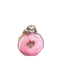 Image 1 of Print - Doughnut Sloth