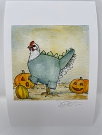 Image 1 of Dinosaur Chicken - 4 x 6 Print