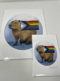 Image 2 of Pride Flag - Capybara Pride Print