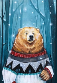 Image 1 of Winter Bear Greeting Card