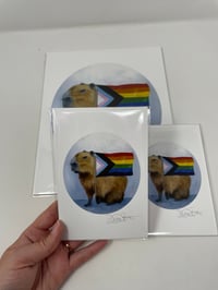 Image 3 of Pride Flag - Capybara Pride Print