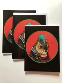 Image 1 of Punk Rock Squirrel Card