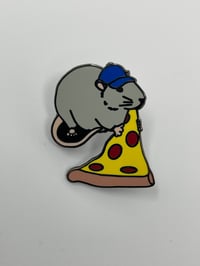 Image 3 of Pizza Rat Enamel Pin